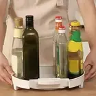 Scalable Rotating Seasoning Rack Plastic Turntable Spices Rack Bathroom