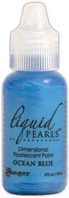 Ranger Liquid Pearls Dimensional Pearlescent Paint .5oz-Ocean Blue LPL-28185