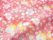 k015_Gold Brocade fabric,Japanese Kinran,Hana-karakusa,34×40 cm