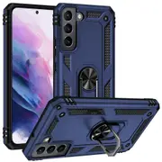 For Samsung Galaxy S22+ Plus 5G Case, Shielding Cover, Ring Holder, Blue