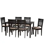 Baxton Studio Genesis Modern 7pc Dining Set
