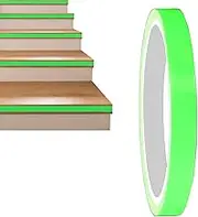 Byeaon Glow Tape for Stage | Exit Sign Stickers - Glow-in-The-Dark Duct Tape Decor Fluorescent Sign for Wall Stage Floor Classroom Enhanced Visibility