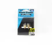 Owner DT-36 BC Dress Treble Hook Size 12 White Brown (8024)