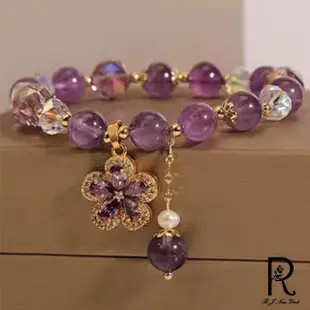 【RJ New York】深情紫水晶輕奢華麗切割串珠手鍊(8款可選)