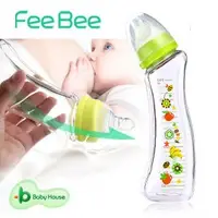 在飛比找蝦皮購物優惠-【Baby House 愛兒房】FeeBee 手工彎角玻璃奶