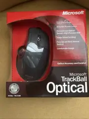 NEW In Box Sealed Microsoft TrackBall Optical Mouse D67-00001 Trackball