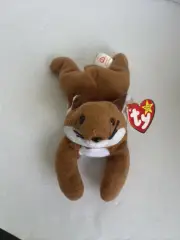 Beanie Baby Sly the Fox. Retired. 1996 PVC Pellets, Tag Errors. 5th Generation