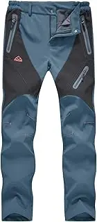 [TBMPOY] Women's Ski Snow Pants Waterproof Windproof Hiking Warm Fleece Lined Softshell Insulated Pant