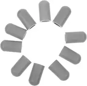 Yardwe 10pcs Silicone Drumstick Tips Mute Accessory for Quiet Practice Enhance Skills Fit Drumsticks Easy to Install for Home Outdoor Use