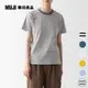 女有機棉柔滑圓領短袖T恤【MUJI 無印良品】