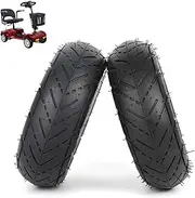 Electric Scooter Tires,3.00-4 Inflatable Inner and Outer Tires,Non-Slip and Wear-Resistant,Suitable for Electric Scooters,Elderly Scooters,Tool Car Tires,2pcs