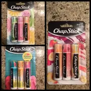 Chapstick 3 packs SPRING, SUMMER, or PEACHES & CREAM