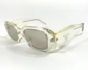 Prada Sunglasses SPR 17W-F 19X-30N Transparent Champagne Asian Fit Silver Lenses