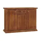 Cupboard Sideboard Art Povera 3 Doors 1 Drawer Walnut Dark Classic
