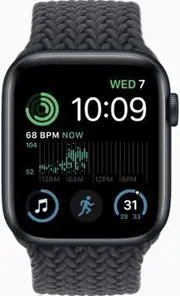 Apple Watch SE (2022) - 32GB - GPS - 40mm - Starlight - Aluminum - Starlight - Sport Band - Medium/Large Size - Rubber - Refurbished (Excellent Condition)