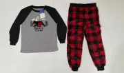Holiday FamJams Kids Unisex Multicolor Long Sleeve Plaid Pajama Set s XS 4/5