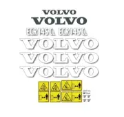 Decal Sticker Set Volvo ECR145CL Digger Excavator Decal Set