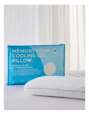 [DreamRemedy] Memory Foam Cooling Gel Pillow in White