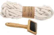 DIY Macrame Cord Kit Twisted Tapestry Rope Tassel Brush for Handmade Crafts and Home Decor Durable String for Woven Projects