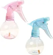 LOORGVEL 2Pcs Retro Hairdressing Spray Bottles Fine Mist Sprayers for Hair Styling and Gardening Hand Pressure Watering Bottle
