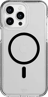 Tech21 EvoCrystal Case with MagSafe for iPhone 15 Pro Max, Graphite Black