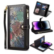 Flip Leaf Card Wallet Phone Case For iPhone 11 12 13 14 Pro Max XR XS 7 8 SE
