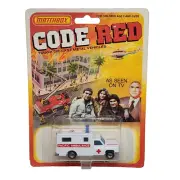 VINTAGE 1981 MATCHBOX CODE RED DIE-CAST METAL LAPD PACIFIC AMBULANCE SEALED NEW