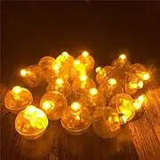 10Pcs/Lot Switch Balloon LED Flash Luminous Lamps, Tumbler Light Bar Lantern Christmas Wedding Party Decorations Birthday Decor (Yellow)