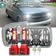 FIT For Chevy Express Cargo Van 1500 2500 3500 Pair 7x6 5x7 LED Headlights Hi/Lo (for: Suzuki)