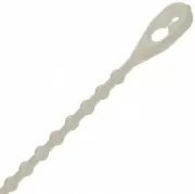 Richco Plastics BEADED TIE NATURAL 10.75" Cable Ties and Zip Tie