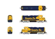 Broadway Limited HO EMD GP30 ATSF 2710, BLUE WARBONNET PARAGON4 SOUND #7560~NEW