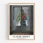 Claude Monet - The Red Kerchief 1868-1873 Exhibition Art Poster Print.