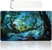 Kinomiya Extra Thick Anime Non-Slip Rubber MTG Playmat, TCG Card Game Bloomburrow Mat with Storage Bag, Large Mouse Pad