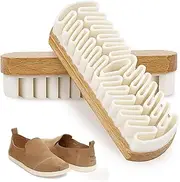 [URCHUZE] 2 Pcs Suede Brush,Ideal for Boots, Shoes, Jackets-Luxury Leather Care, Suede Shoe Brush(Brown)