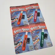 NEW Lot of 4 SPEEDY SHARP Carbide Knife Sharpeners RED/GREEN/ORANGE