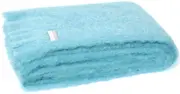 Masterweave Windermere Mohair Throw Rug - Sea Spray