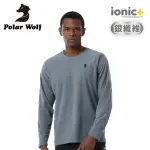 【POLAR WOLF】銀纖維抗菌長袖上衣《石墨藍》PW17003/ IONIC+/透氣快乾/抑臭/抗UV(悠遊山水)