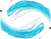 Anlising 2PCS Dance Silk Veil Poi, Belly Dance Colorful Veil Poi, Silk Poi Throwing Balls, Silk Belly Dance Ball, Silk Veil with Poi Ball, Suitable for Dance Performances and Practice