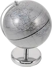 KOMBIUDA Educational Desktop Globe with Stand Compact World Globe for Geography Learning for Classroom Office Home Decor Space Saving Design Finish