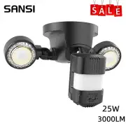 25W LED Security Lights Motion Sensor Lights Waterproof Floodlights 3000lm COC