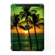 Skins Decal Wrap for Apple iPad 9.7 2017 Sunset Palm Trees Ocean