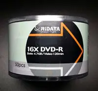 在飛比找樂天市場購物網優惠-錸德RITEK 16X DVD-R 空白光碟片、光碟片 (5