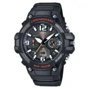 Casio Men's Chronograph Sport Watch with Black and Orange Dial - MCW-100H-1AV