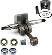 XXUMKL Fit for H-U-S-Q-V-A-R-N-A 266 268 272 XP 272XP Chainsaw Parts 50mm 52mm Crankshaft Crank Shaft Oil Seal Ball Bearing Piston Ring Kit(52mm 272)