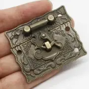 Vintage Box Latch Hasp Clasp screw Suitcase Cabinet Antique Bronze Jewelry C~'l