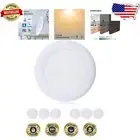 6 Pack Flush Mount 15W LED Disk Lights - Dimmer Compatible, Modern Design
