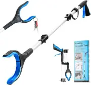 43 inch Extra Long Grabber Tool,Foldable Pick Up Stick with Strong Grip Magnetic