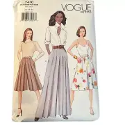 Vogue Patterns 7410 Misses Culottes Sewing Pattern Sizes 14-18 Easy Wide-Legged