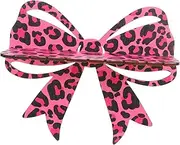PRETYZOOM Leopard Print Bow Wall Shelf Stylish Rack for Bedroom Office Efficient Space Saver Versatile Plant Holder Design