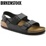 【現貨】BIRKENSTOCK中性拖鞋拖鞋踝帶MILANO BIRKO-FLOR黑色